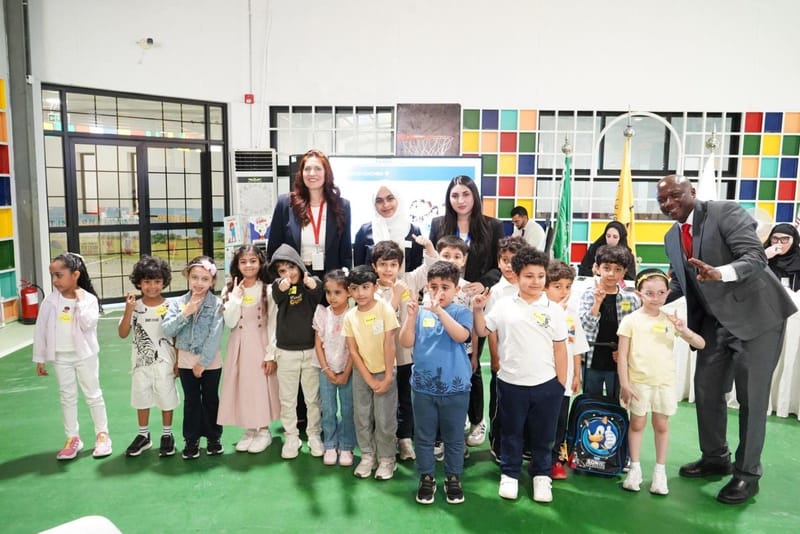 Kindergarten children and their teachers at SIA Welcoming Day 2026